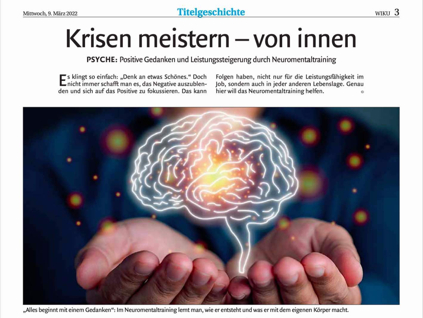 Neuromentaltraining, Mentaltraining, Krisen meistern